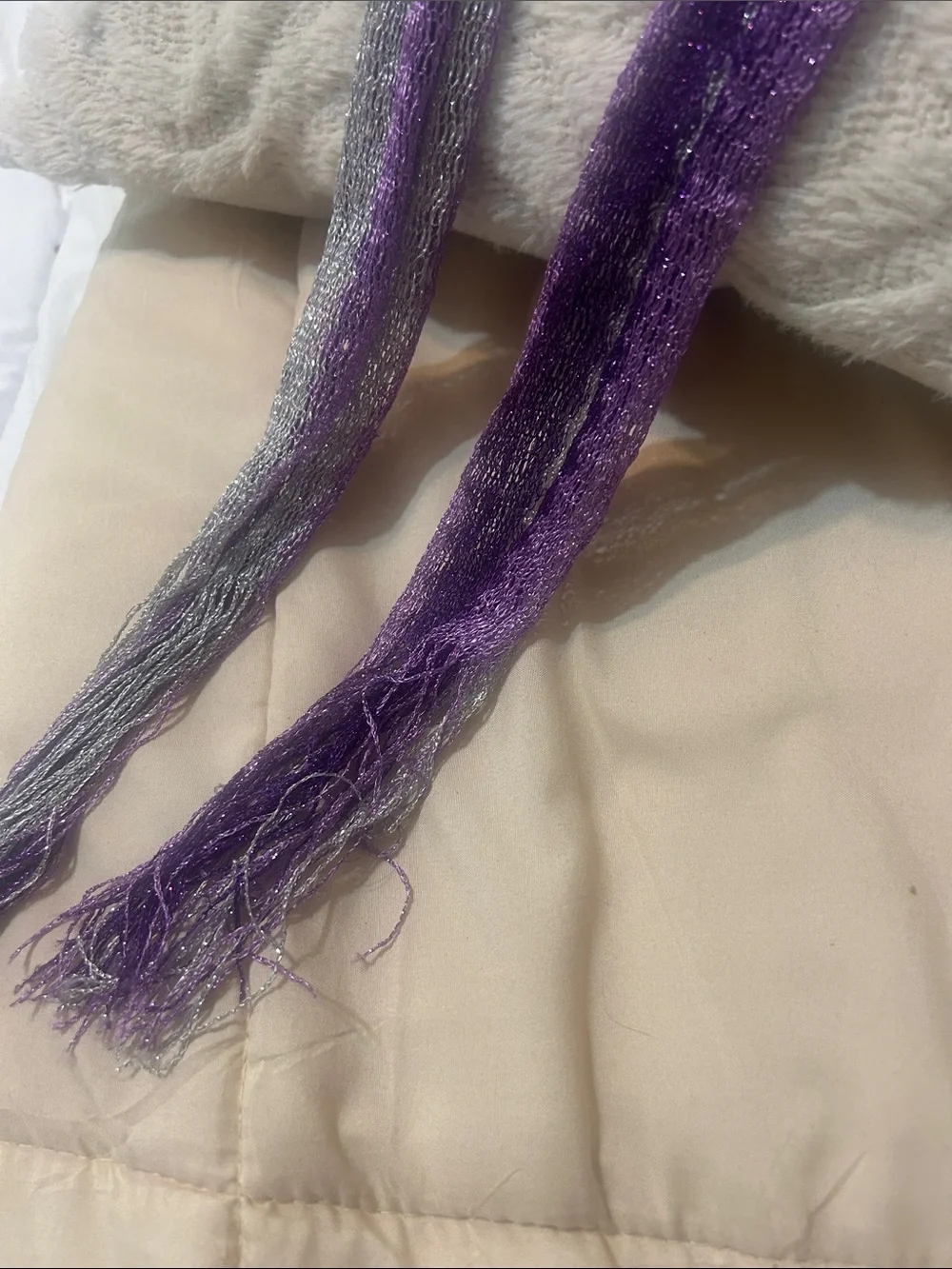SPARKLY BELT/ scarf / unisex / soft stretchy new cond/ sparkly